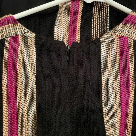 NWOT Mid Century modern textured dress Cocktail/Monochrome/Minimalist - Picture 4 of 10